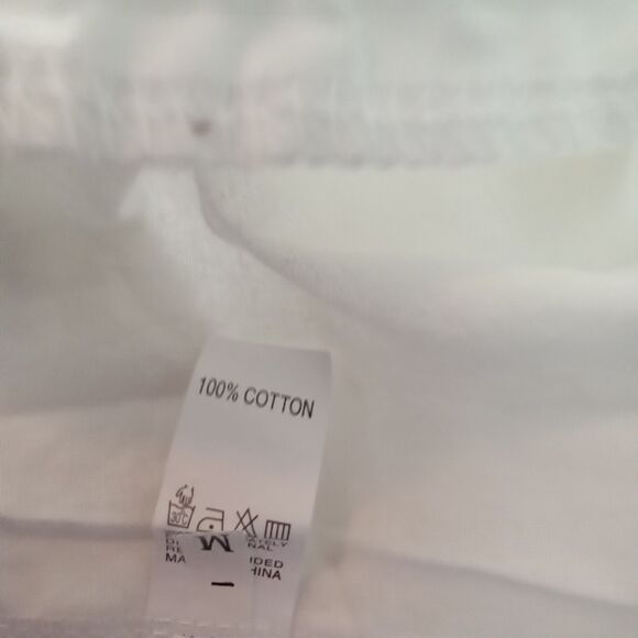 Unbranded Womens Medium Shorts White Pocket Electric Waistband Drawstring - Picture 6 of 6